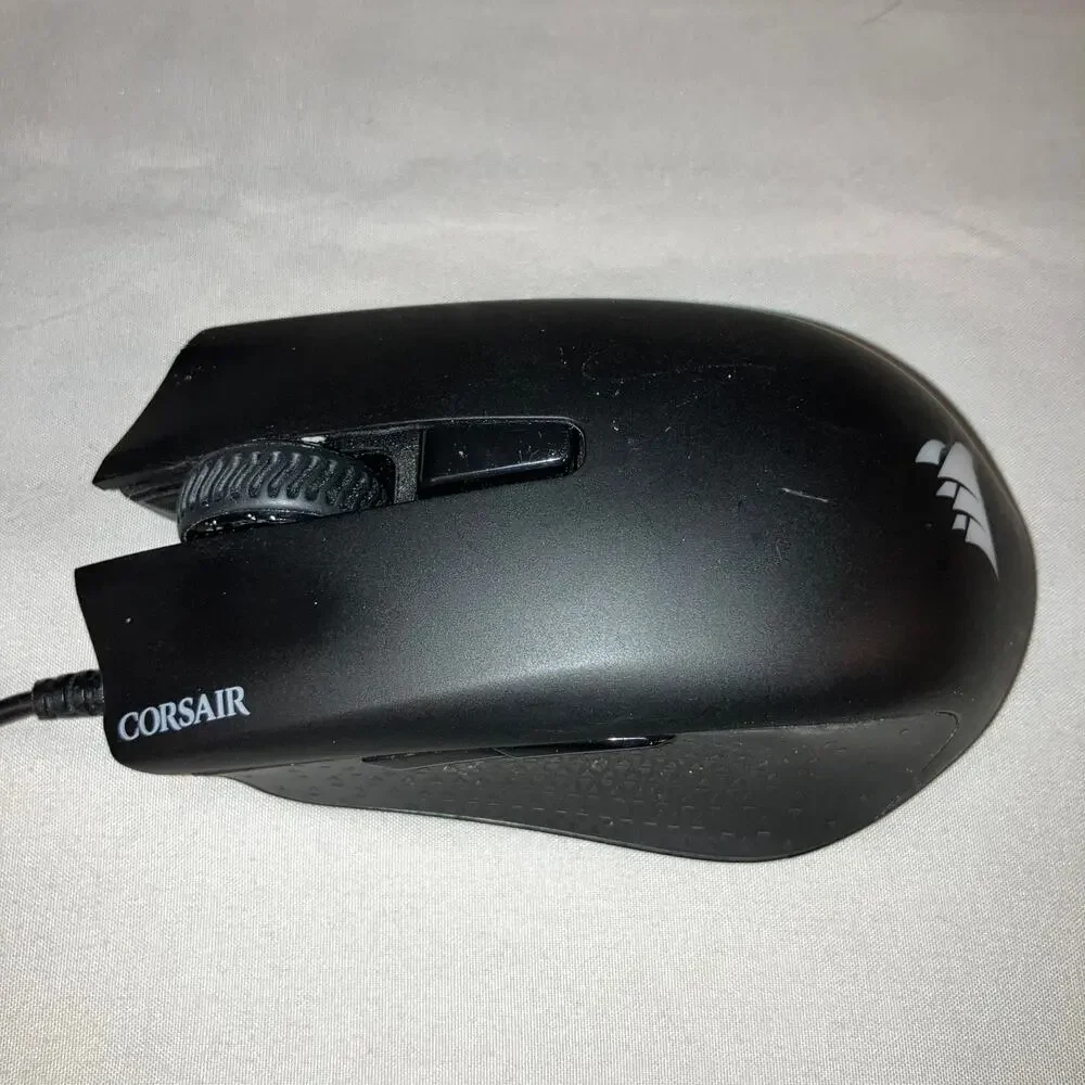 Gaming Corsair Harpoon RGB Wired Mouse Tested Used 6k DPI 5 Mappable Buttons